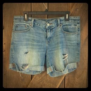GAP distressed sexy boyfriend shorts